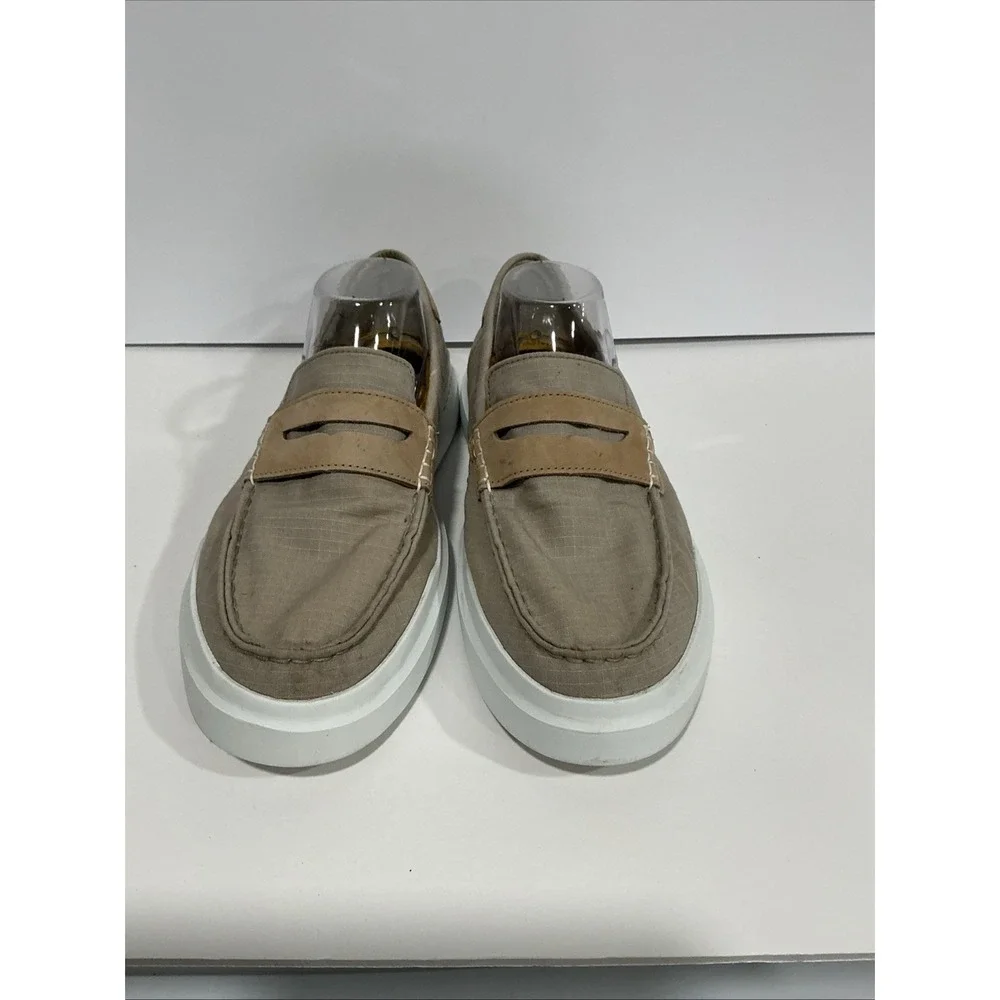 Cole Haan Grand 360 Penny Loafers Mens Size 11M Beige Slip On Boat Shoe C35480 - Picture 2 of 8
